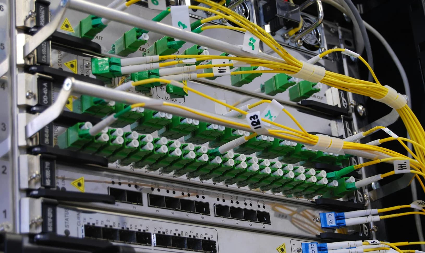 Fibre installation and hauling on a commercial site